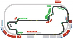 The Grand Prix of Indianapolis official track map