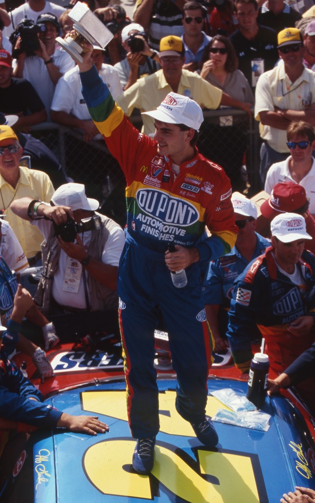 1994 Winner Jeff Gordon in Victory Lane