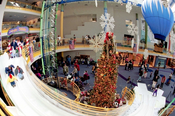 The Children's Museum 2-story Yule Slide is a highlight of Indy holiday fun.