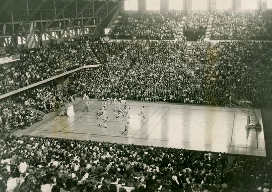 Historic Hinkle Fieldhouse is a true basketball cathedral. 