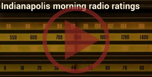 Radio dial with play button