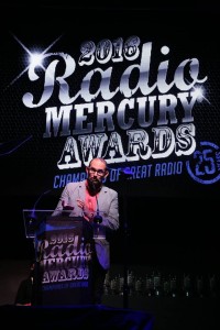 Chris Smith, Brand Creative Group Head for The Richards Group and the 2016 Radio Mercury Awards Chief Judge, speaks in New York on June 2, 2016