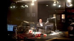Guy Raz, host of TED Radio Hour, in the studio.
