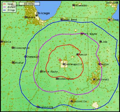 1070 AM Coverage Map