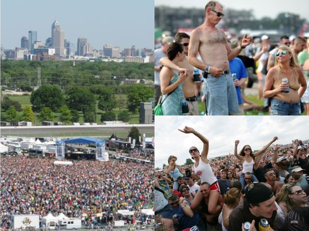 Carb Day concert crowd